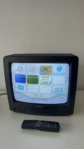 Daewoo crt plus remote - tv,