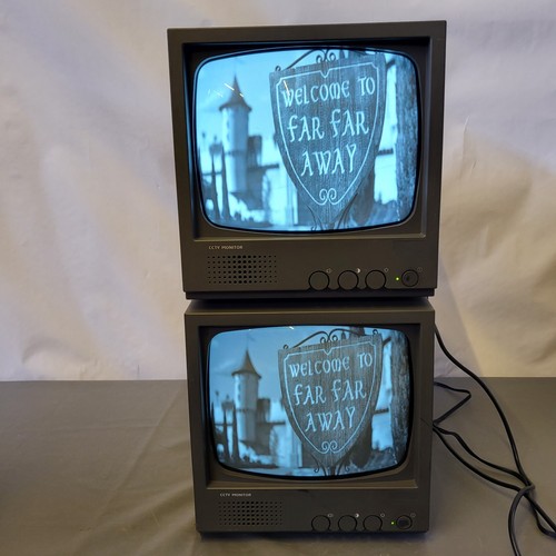 Pair cctv video monitors - cctv,